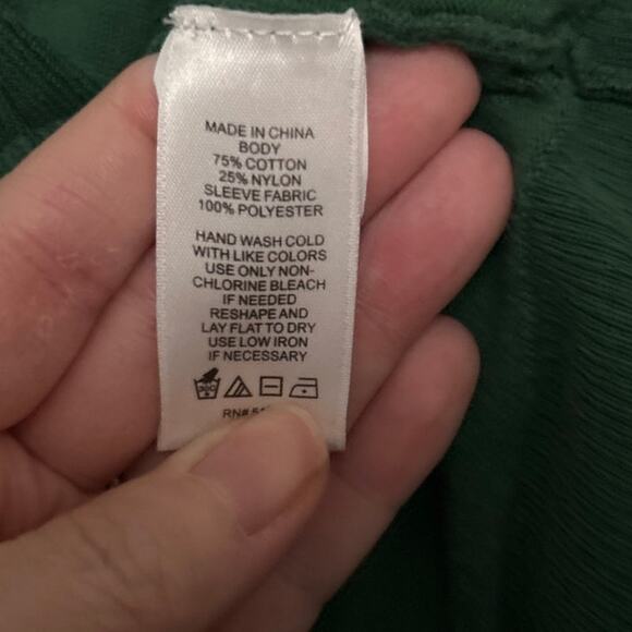 CeCe XL Green Mock Neck Sweater Textured Long Sleeve Knit Pullover Top - Picture 7 of 10